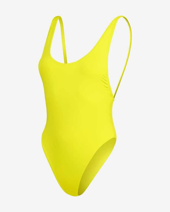 Maillot de bain Speedo Solid Convertible Color One Piece jaune femme