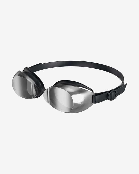 Óculos de natação Speedo Jet 2.0 preto com lentes espelhadas cinzentas
