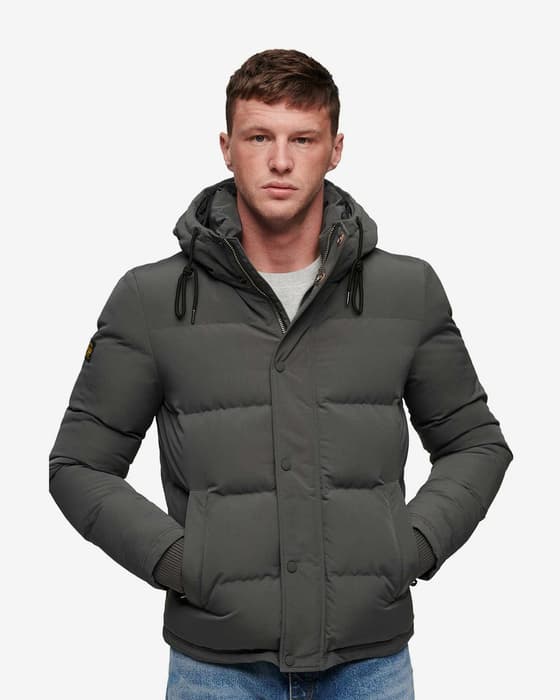 Chaqueta Superdry Everest Short gris oscuro