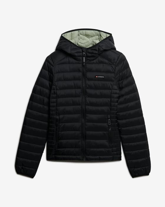 Chaqueta con capucha Superdry Fuji Lite Padded negro puro mujer