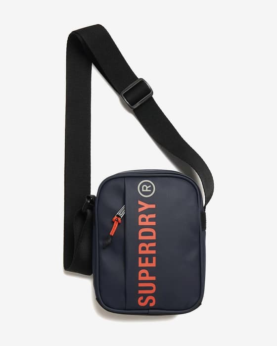 Bandolera Superdry Tarp Cross Body azul marino mujer