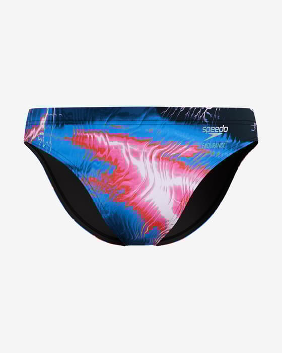 Maillot de bain Speedo Printed Brief bleu électrique rose