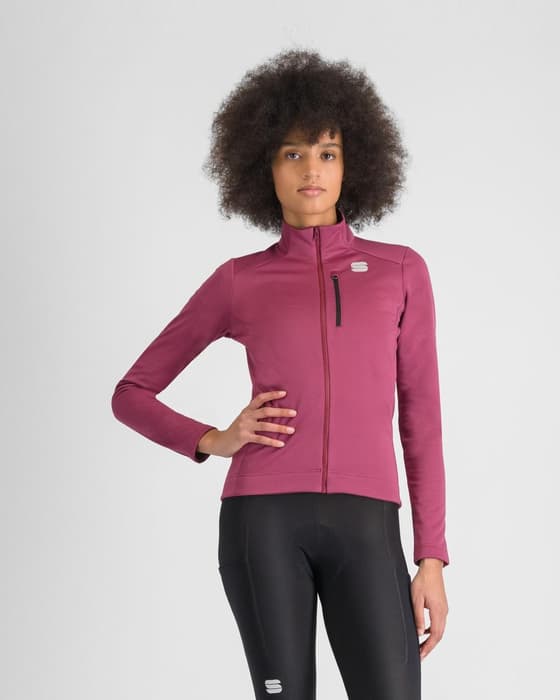 Maillot Sportful SRK manga larga violeta rosa mujer