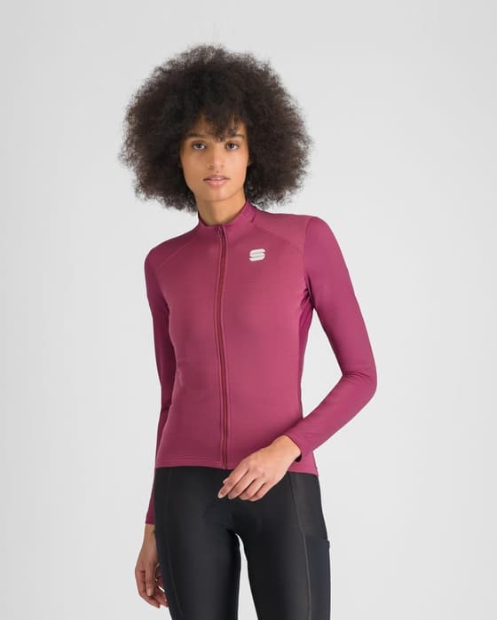 Maillot Sportful SRK Thermal manga larga morado mujer
