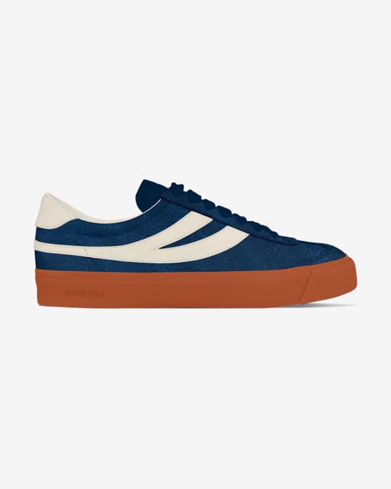 Zapatillas Superga Club S Swallow Suede azul puro blanco