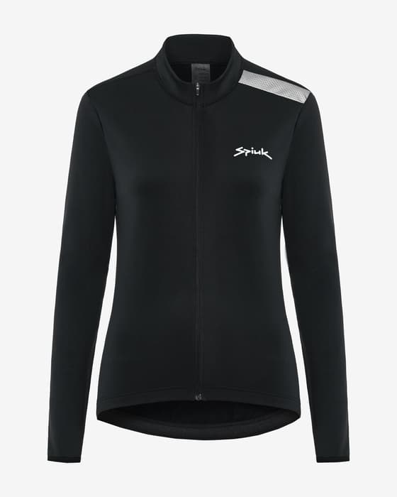 Maillot Spiuk Anatomic manga larga negro intenso mujer