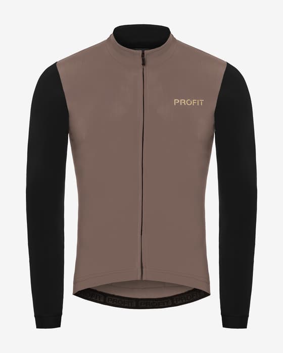Maillot Spiuk Profit Ultralight manga larga marrón negro