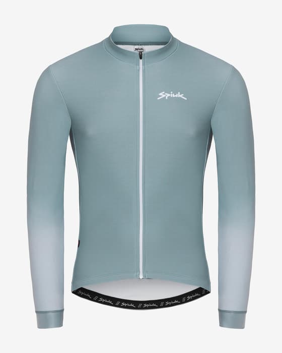 Maillot Spiuk Aunic manga larga verde gris