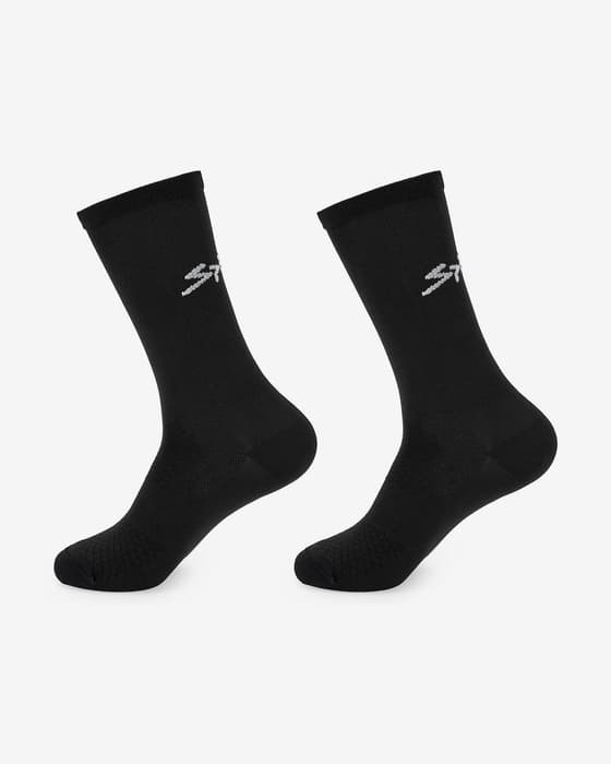 Pack calcetines Spiuk Anatomic negro logo blanco (2 unidades)
