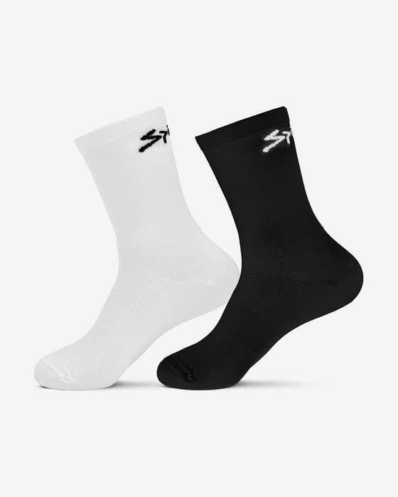 Pack calcetines Spiuk Anatomic Medium negro blanco (2 unidades)