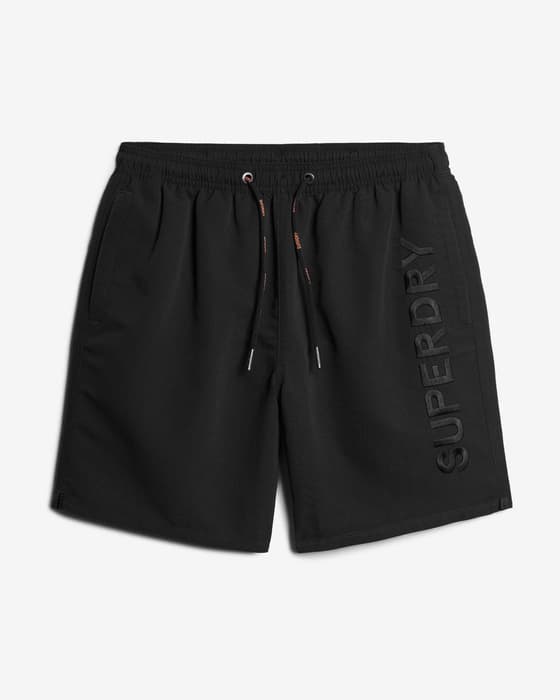 Maillot de bain Superdry Premium Swim 17 pouces noir intense