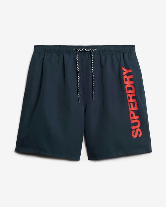 Bañador Superdry Sport Graphic 17 Inch azul marino rojo