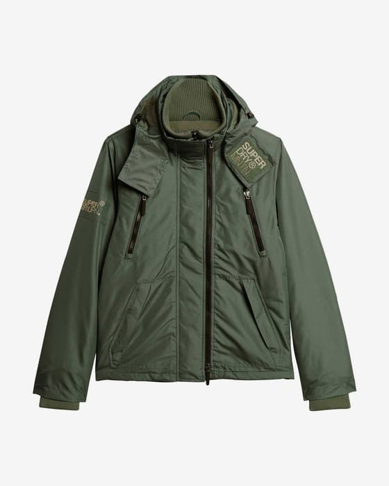 Chaqueta con capucha Superdry Hood Mountain Windbreaker verde caqui