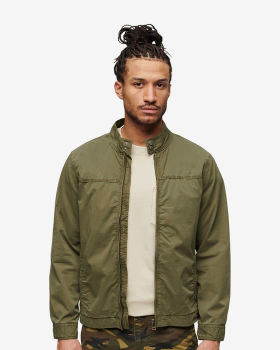 Chaqueta Superdry Classic Harrington verde caqui