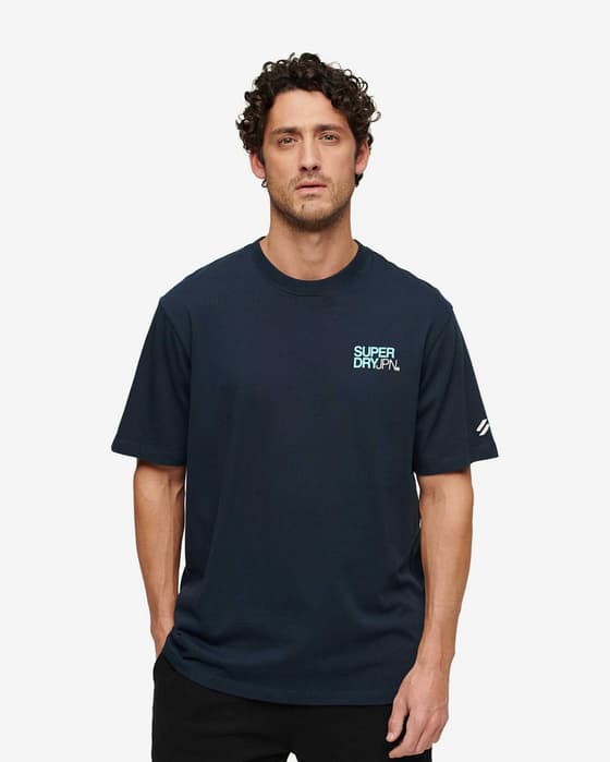 Camiseta Superdry Sportswear Logo manga corta azul marino