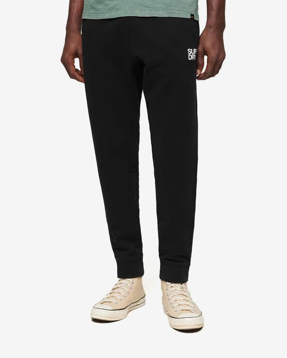 Pantalón largo Superdry Sportswear Logo Tapered negro