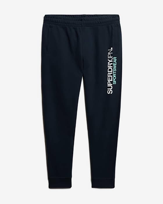 Pantalón largo Superdry Sportswear Logo Tapered azul marino