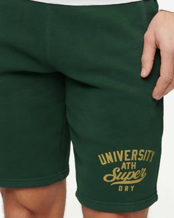 Pantalón corto Superdry Athletic College Graphic verde