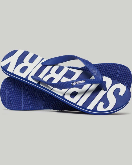 Superdry Vintage Vegan Flip-Flops blau/weiß