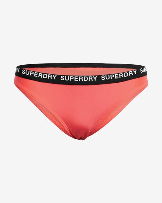 Braga bikini Superdry Elastic Classic rosa negro mujer
