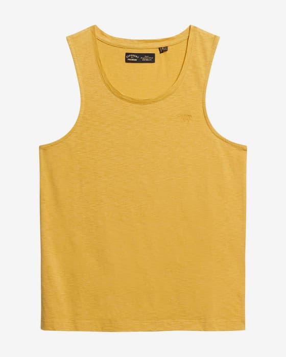 Camiseta Superdry Scoop Neck tirantes amarillo mujer