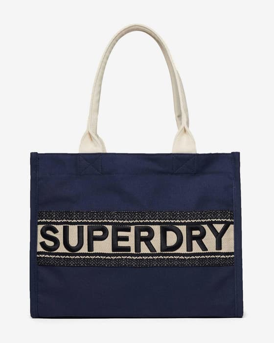 Bolsa Superdry Luxe Tote 18L azul marino mujer