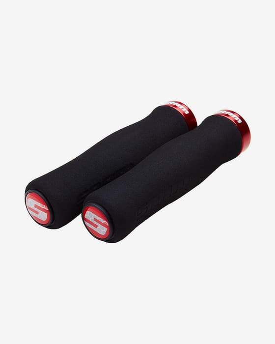 Chwyty MTB SRAM Locking Grip Contour Foam 129 mm czarno-czerwone