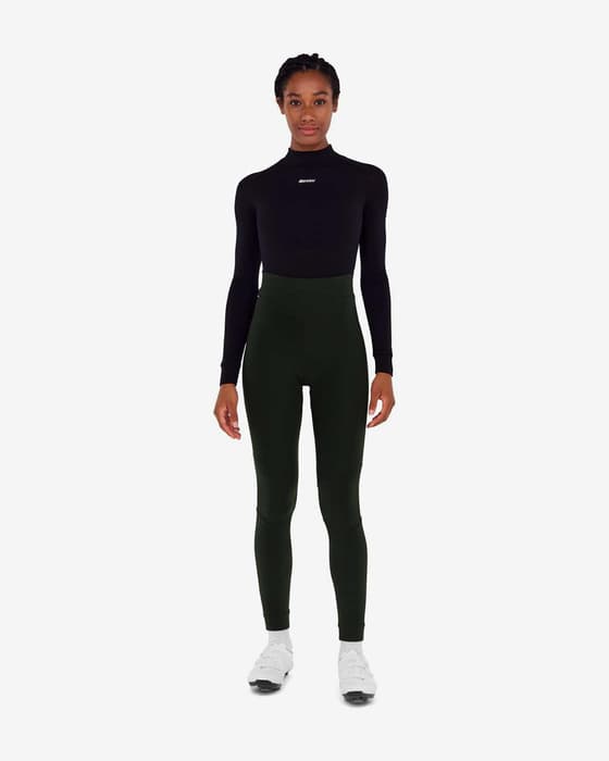 Santini RTR Cycling Tights Dark Green Women