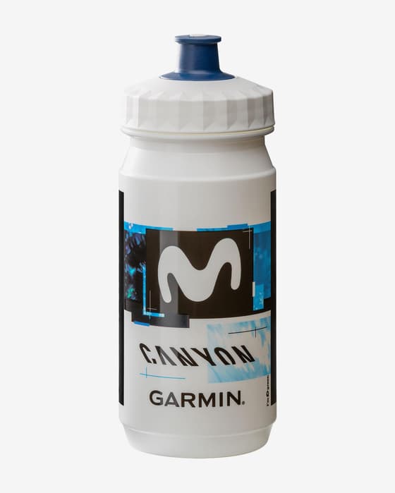 Bidón Tacx Daiya Movistar Team 2025 550 ml azul blanco