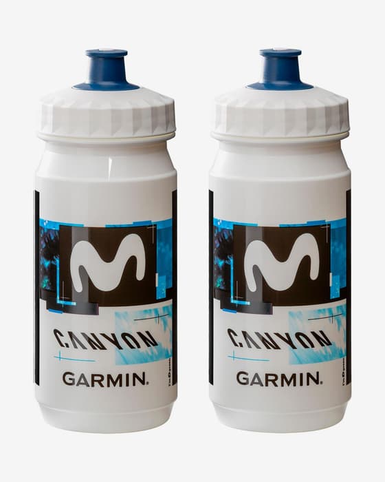 Bidón Tacx Daiya Movistar Team 2025 550 ml azul blanco (2 unidades)