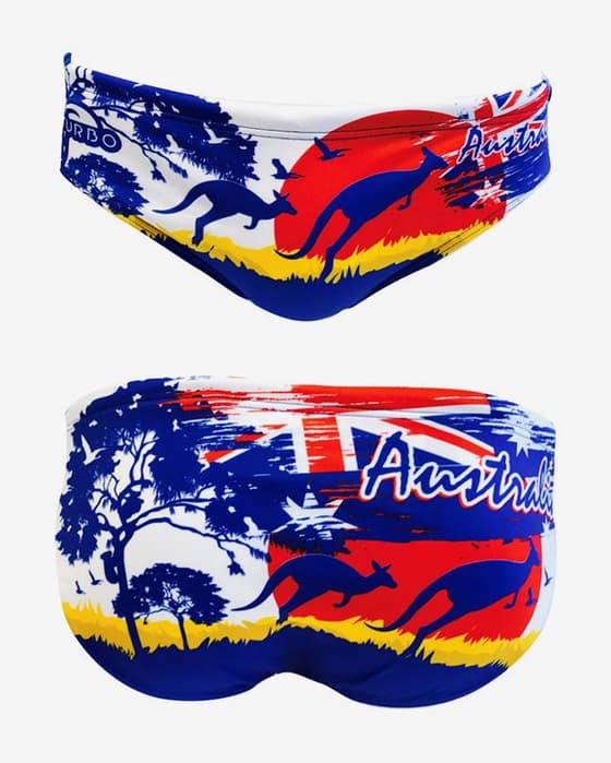 Maillot de water-polo Turbo Australia Landscape bleu