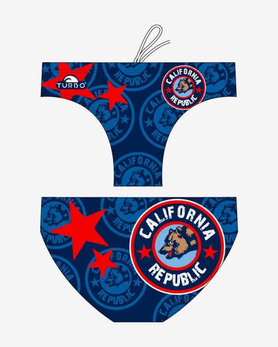 Maillot de natation Turbo California Flag bleu
