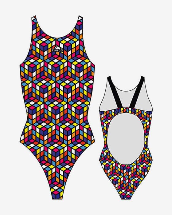Maillot de bain de natation Turbo Cube bretelles larges femme