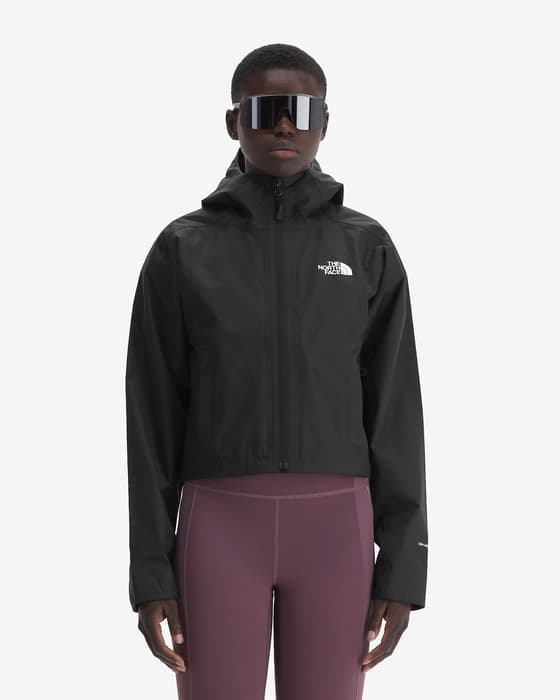 Chaqueta chubasquero The North Face Cropped Quest negro mujer