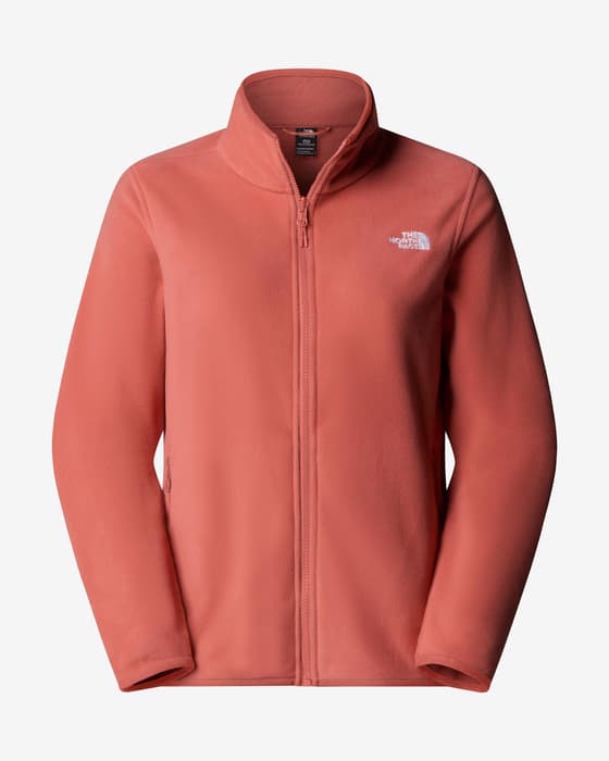 Forro polar The North Face Glacier Fleece Full Zip rosa intenso mujer