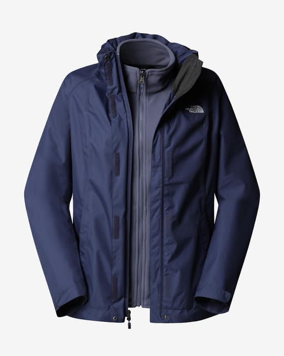 Chaqueta con capucha The North Face Evolve II Triclimate azul violeta mujer