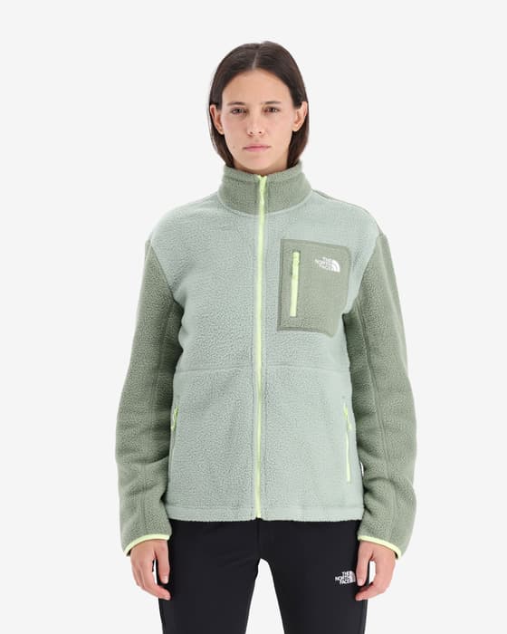 Forro polar The North Face Yumiori Full Zip verde claro mujer