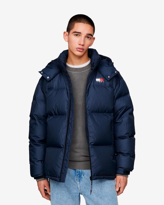Chaqueta con capucha Tommy Jeans Hero Alaska Protect azul marino