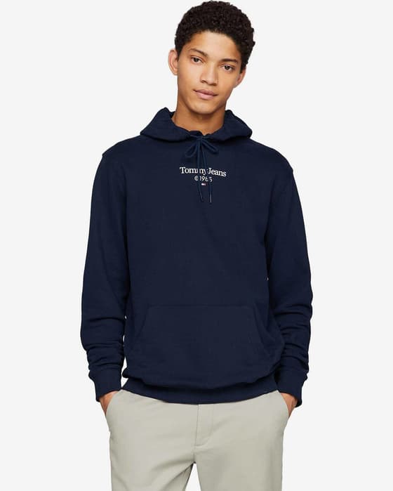 Sudadera con capucha Tommy Jeans Entry Graphics azul marino