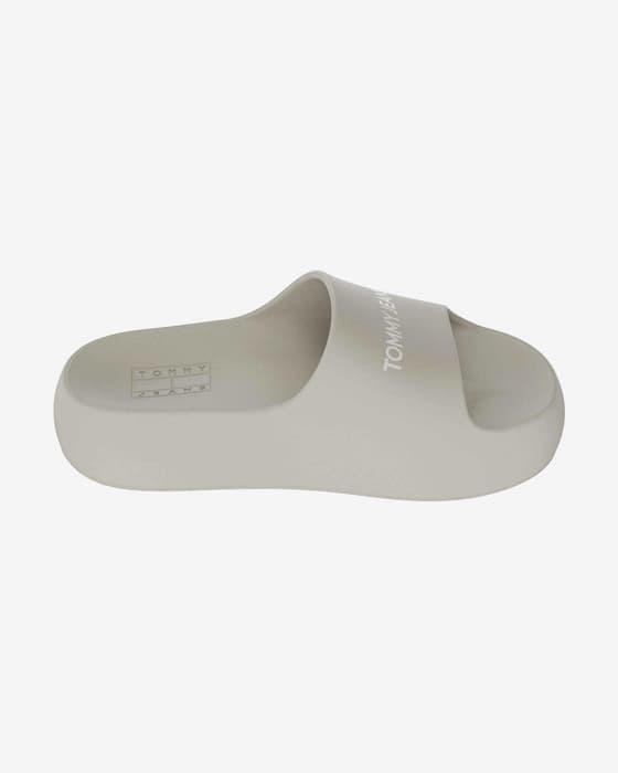 Chanclas Tommy Jeans Chunky Flatform gris mujer
