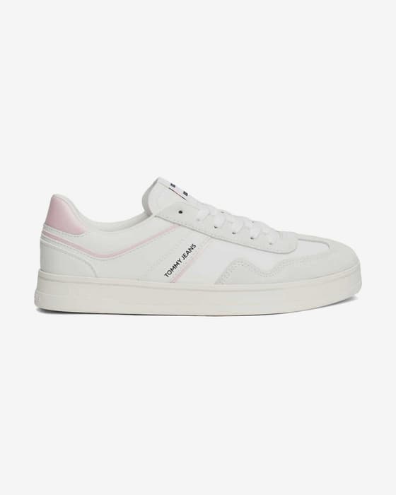 Zapatillas Tommy Jeans Greenwich blanco rosa mujer