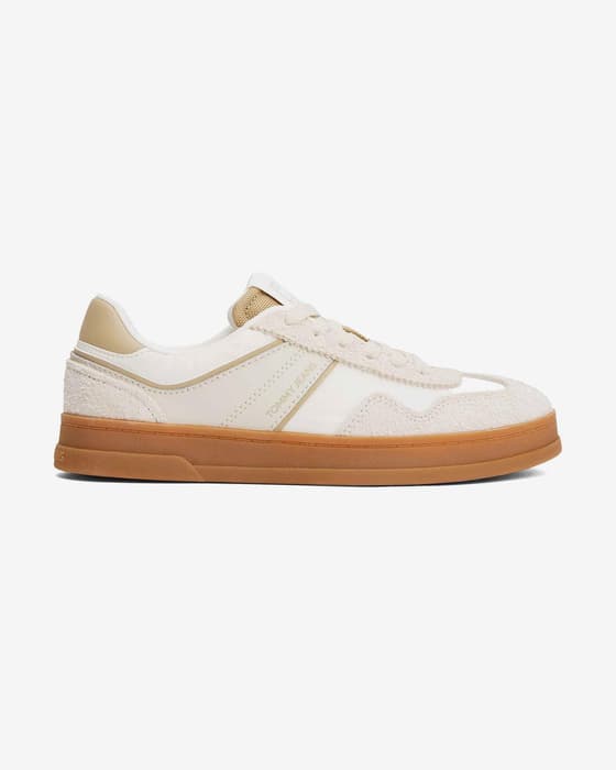 Zapatillas Tommy Jeans The Greenwich Mix Media beige blanco marrón mujer