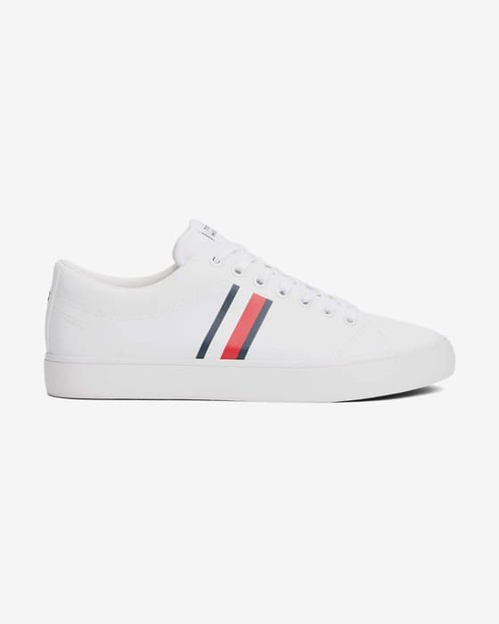 Zapatillas Tommy Hilfiger Vulc Low Core blanco puro azul rojo