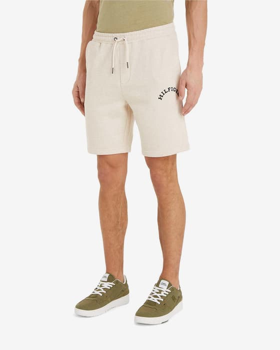Pantalón corto Tommy Hilfiger Mainline Logo blanco crema