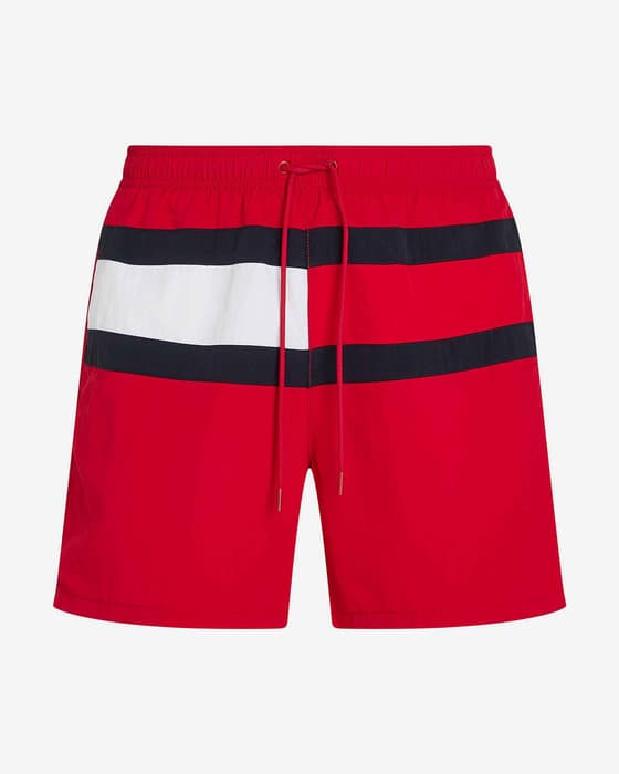 strój kąpielowy Tommy Hilfiger Medium Drawstring oryginalny czerwony biały czarny