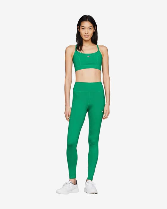 Malla larga Tommy Hilfiger Essential Flag Color verde mujer