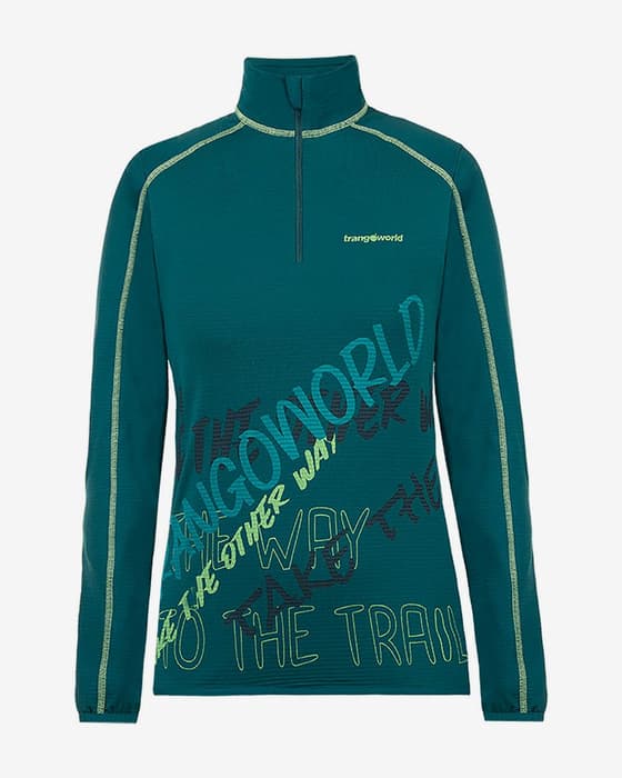 Sudadera Trangoworld Gruvaz turquesa oscuro mujer