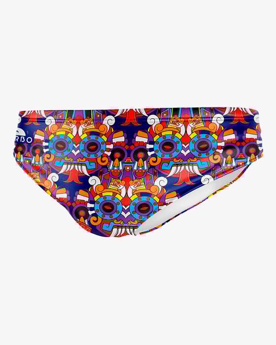 Maillot de water-polo Turbo Masky Masky slip rouge bleu jaune