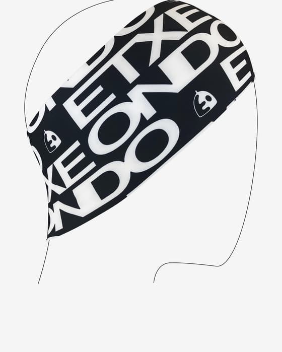 Cinta para la cabeza Etxeondo Bete negro blanco