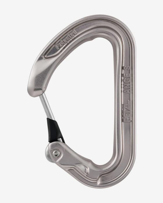 Mosquetón Petzl Ange S gris claro